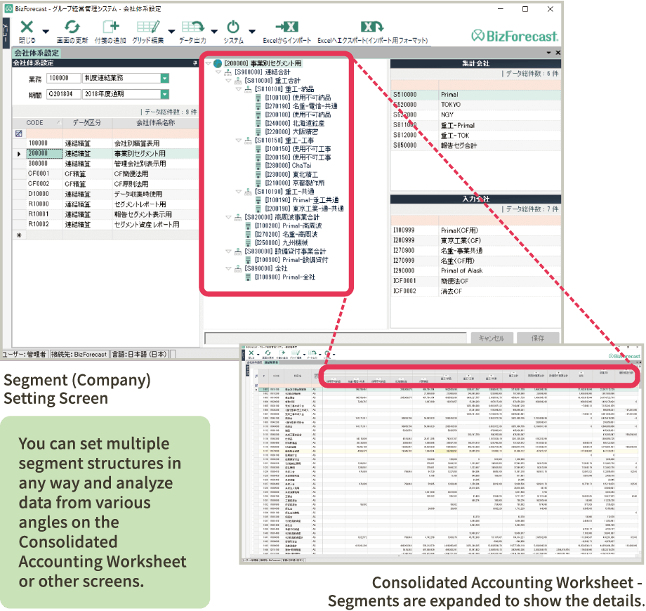 Segment (Business Unit) Processing and Analysis