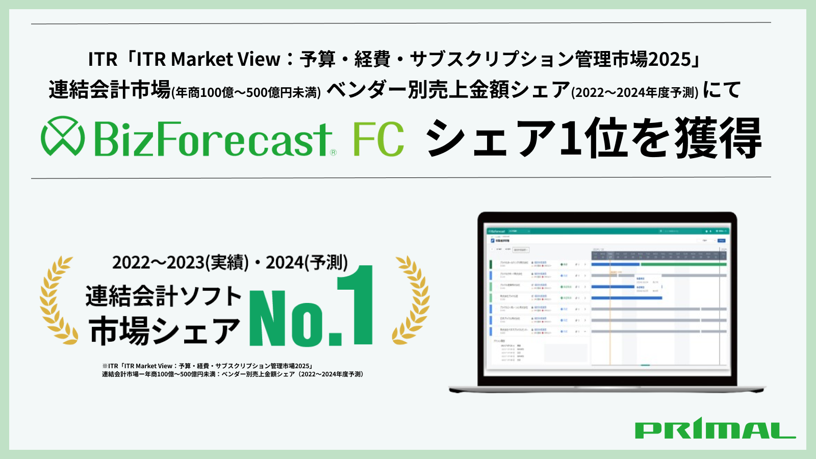 バナー画像_経営管理クラウドソリューション「BizForecast FC連結決算・連結会計」が市場シェア1位を獲得_修正版(20250710).png